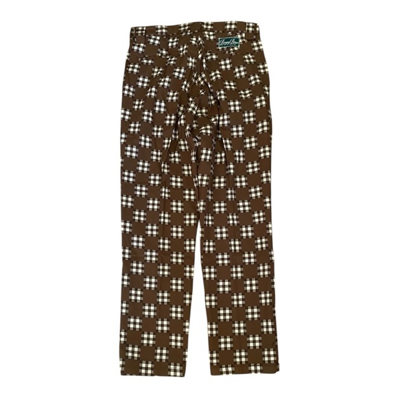 Bogey Boys The Best Pant Brown Patchwork Plaid Golf Pants Men’s Size 30 NEW - Picture 3 of 9